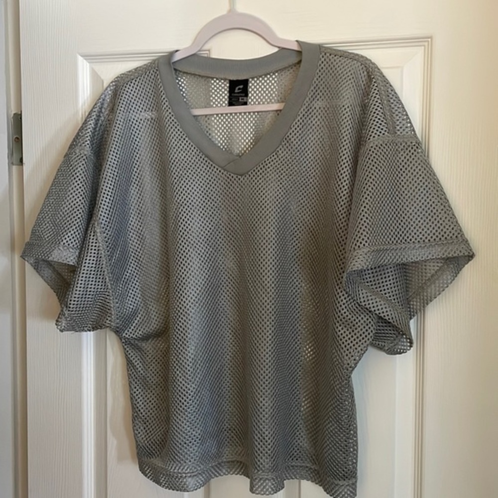 CHAMPRO Semi-Transparent Light Silver Athletic Top - Medium
